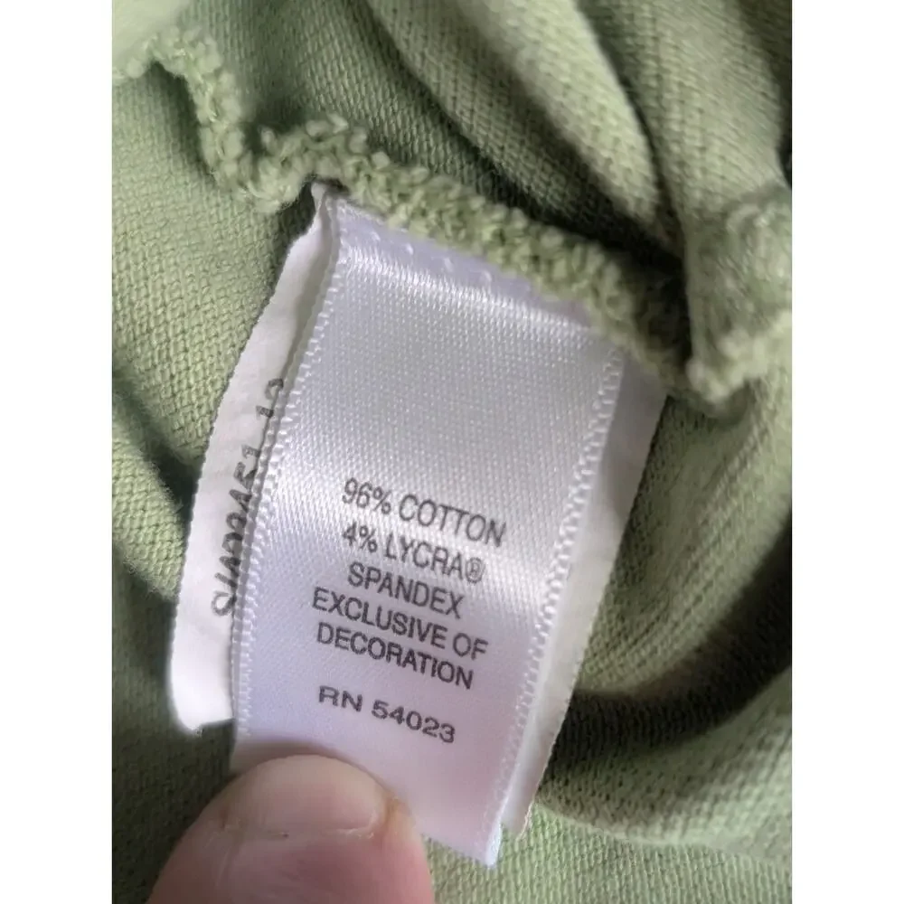 Banana Republic Polo Shirt Pique Elephant Logo Mens Medium Green Short Sleeve